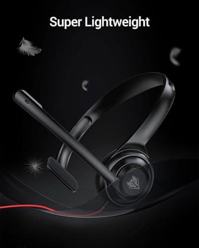 NUBWO HW02 USB Headset with Microphone Noise Cancelling & in-line Control — view 5