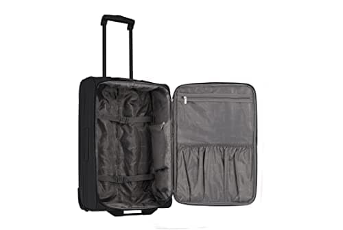 paklite travel suitcase with 2 wheels, medium-sized trolley, ORLANDO, soft travel luggage bag with wheels in timeless design, 63 cm, 58 liters — view 4