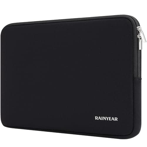 RAINYEAR 15.6 Inch Laptop Sleeve Carrying Bag, Black