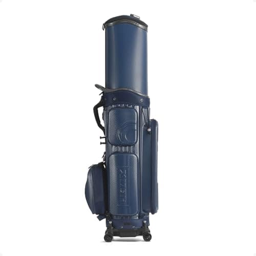HELIX Hard PC Golf Bag with Wheels for Airline Travel (Blue) — view 3