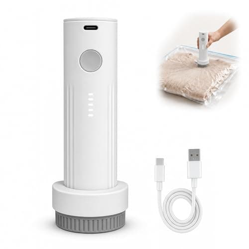 Portable Electric Vacuum Pump for Travel Storage Bags USB Rechargeable