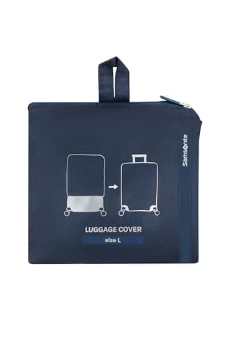 Samsonite TA Revolution - Foldable protective cover for size L suitcases, suitcase cover suitable for 75–79 cm, suitcase protection, with reflective detail, Blue (Midnight Blue) — view 4