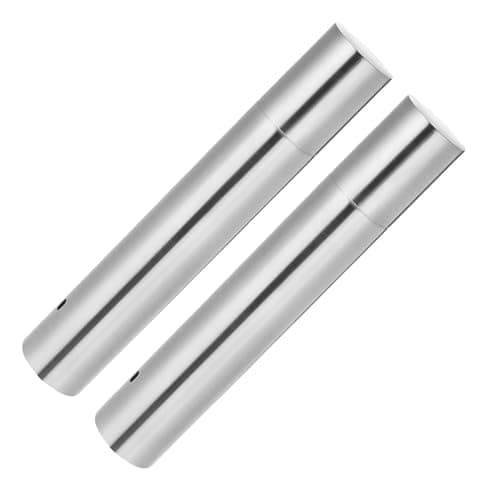 SHINEOFI 2pcs Metal Document Holder Tube for Birth Certificates and Documents, Stainless Steel Sturdy Organizer Cylinder Portable Design, Suitable for Home and Travel Storage