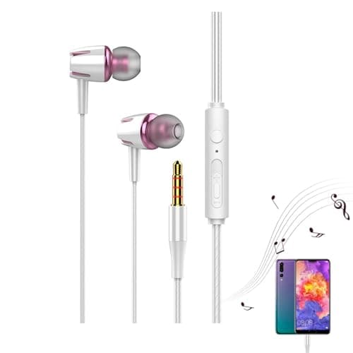 Mbiyhgta Earphones Wired - Snug-fit Silicone Hat Seal, Immersive Surround Sound Earbuds, 3.5mm Jack Noise Reduction Audio Gear, Tpe Accessory Case Pail Headset | For Men Women Travel Calling Exercise