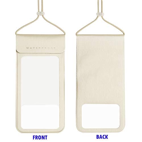 Baitoo Waterproof Phone Pouch,IPX8 Waterproof Phone Case Bag Holder for iphone 14 Pro Max/14 Plus/13 Pro Max/13 Pro/13/12/12 Pro Max/11/11 Pro Max/Xs Max/XR to 6.9" for Kayaking Swimming Beach(Gold) — view 5