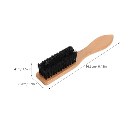 Beard Shaving Brush Wooden Bristle Mustache Grooming Brush — view 2