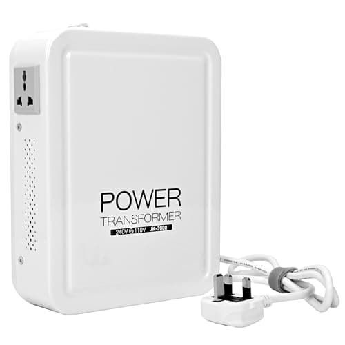 uyoyous 2000W Step Down Voltage Converter Transformer 240V ~110V Step Down Transformer US to UK with Temperature Control Circuit Breaker Protection