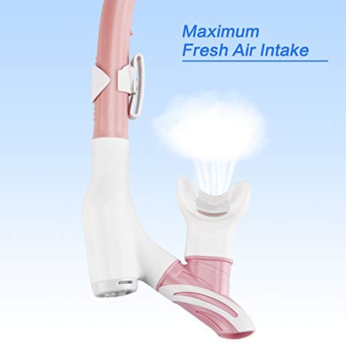 LUXPARD Snorkel Set Adults, Snorkel Mask and Dual Drain Valve Dry Snorkel — view 4