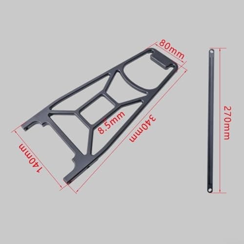 Folding Bike Carrier Rack 340mm Lightweight Alloy — view 4