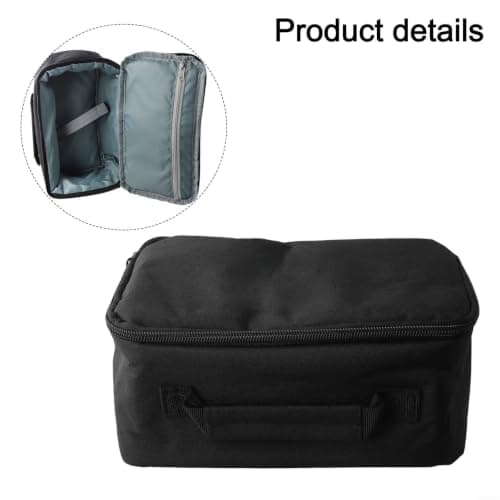 Black EVA Projector Bag 25x35cm Dustproof Travel — view 4