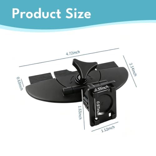 Wexrinqa CD Phone Mount with 360° Rotation – Hands-Free Car GPS Holder — view 2