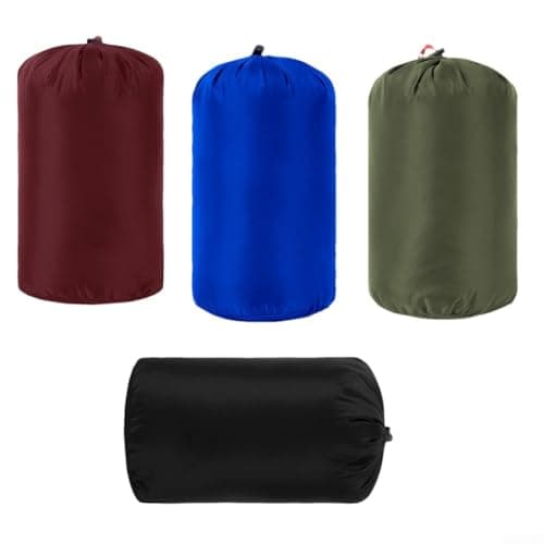 4 Pack Lightweight Drawstring Compression Bags for Travel and Camping Essentials (set3 5L) — view 2