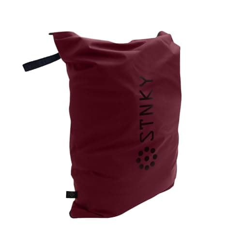 STNKY Bag Pro - Laundry Bags With Zips, Handles and Internal Mesh Bag for Travel, Yoga, Healthcare, Gym Kit, Laundry (XL, Burgundy) — view 2