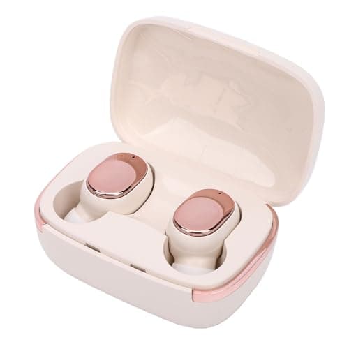 Cocoarm Bluetooth Earbuds, ABS True Wireless Earbuds Bluetooth 5.6 with Noise Reduction, Auto Pairing, 10m Range, 3H Call Time for Music Calls Travel Workout (Cream White) — view 2