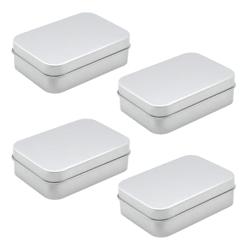 4 Pcs Travel Soap Cases, Aluminum Soap Box, 150ml, Rectangular