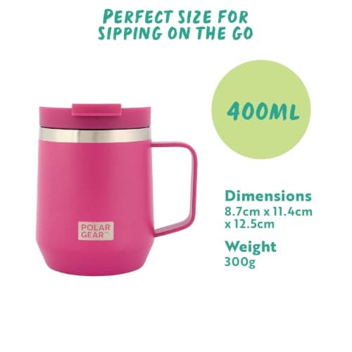 Polar Gear 400ml Desk Coffee Travel Mug with Handle Barista - Leakproof — view 4