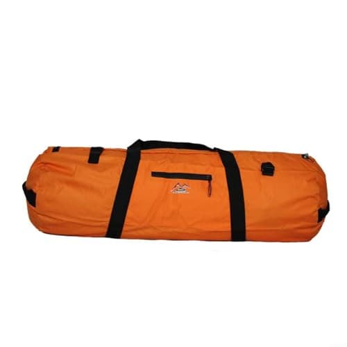 Large Capacity Waterproof Folding Tent Storage Bag Outdoor Camping Hiking Luggage Pack Pouch With Adjustable Strap Front Pocket Handles Oxford Cloth(Orange S)