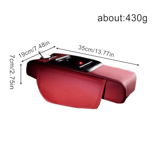 Car Center Console Organizer with Tissue Holder Projector Light — view 5