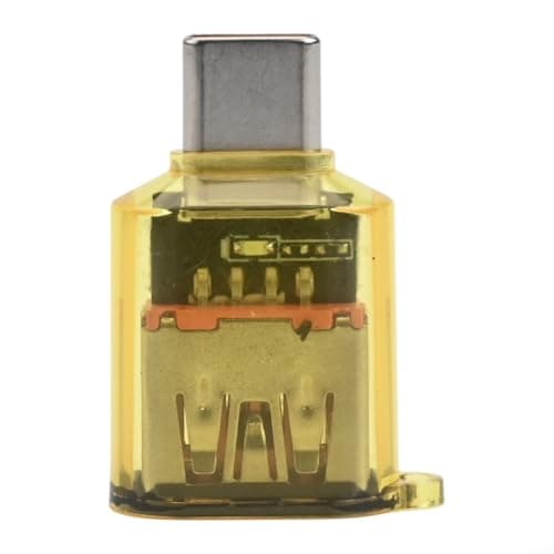 Portable Travel Adapter for Laptop Phone Tablet(Yellow)