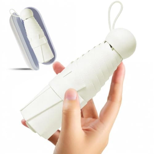 Mini Travel Umbrella for Sun Protection, SPF 50+ Compact UV Umbrella