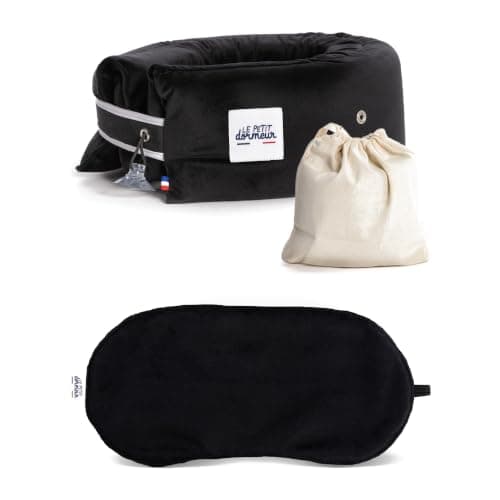 Le Petit Dormeur Travel Pillow & Sleep Mask Set – Velvet Black