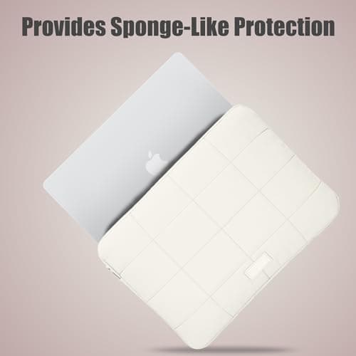Linpr Laptop Protective Case, Inner Sleeve for 15.6-inch Laptops, White — view 2