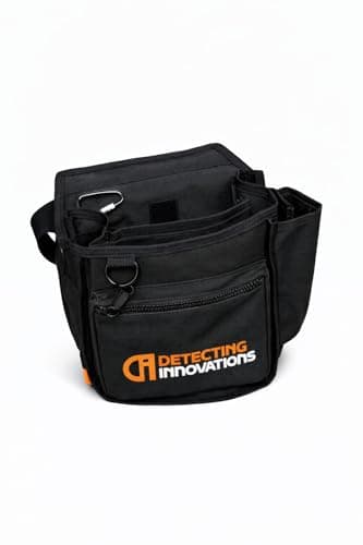 Detecting Innovations Ultimate Waist Pouch for Metal Detecting, Finds Bag with Pinpointer Holster, Durable Metal Detector Accessories (BLACK) — view 5