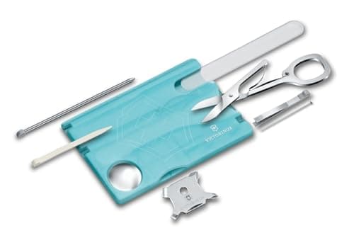 Victorinox Swiss Card Nail Care Multitool 13 Functions Ice Blue — view 2