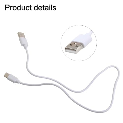 Small Fan Charging Cable For Portable Handheld Turbine Fans, Efficient Usb Power Cord With Plastic Construction, Lightweight Travel Accessory For Home Office Use — view 3