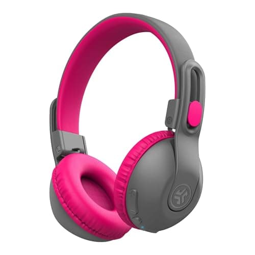 JLab JBuddies Studio 2 Kids Headphones Wireless - Wired Mode, Sharing, Pink