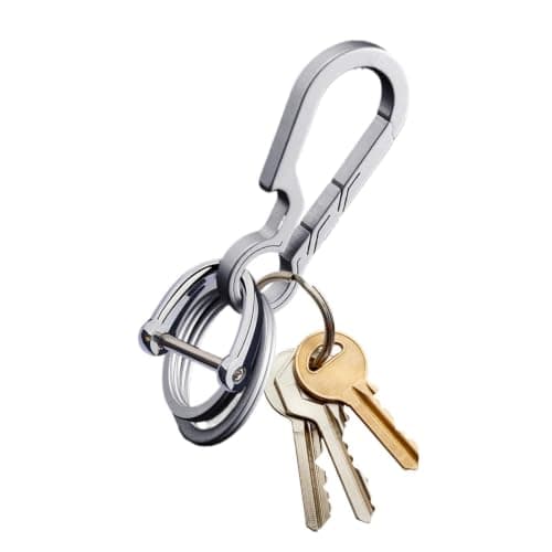 Keychain with Keyring Drinks Opener Heavy-Duty Organizer