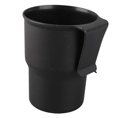 Generic Universal Car Cup Holder, Premium PP Material with Sturdy Mounting for Air Vent, Convenient Storage for Cups Phones Keys, Black Brown Beige, 10.5 X 8.5 X 7cm (Black)