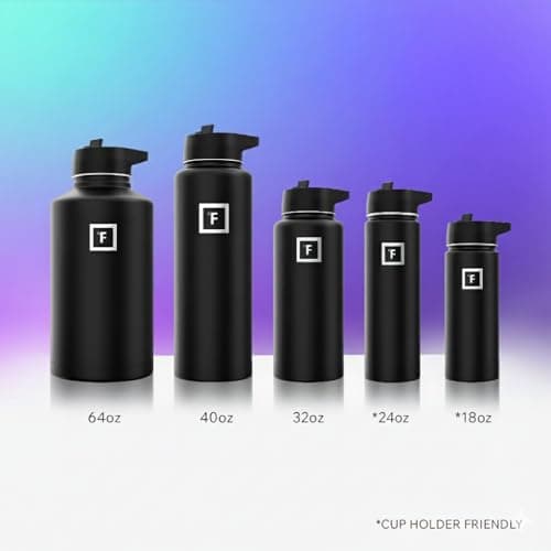 Insulated Water Bottle with Straw - 650/950/1200/1800 ml - Leakproof Double-Walled Stainless Steel Metal Drink Flask BPA-Free - Sports Travel Gym Camping Hiking Kids — view 6