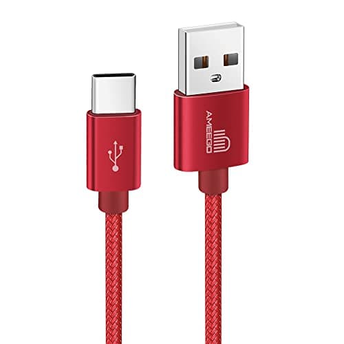 TheMax USB Wall Charger with USB-C Cable – Fast Charging Adapter Safe, Compact, High-Speed Charging Compatible for Samsung, Pixel, Android, and Tablets and More (1m Cable Included) Red — view 5