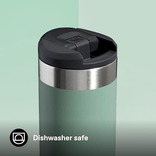 Stanley 1913 Aerolight Transit Travel Mug 0.47L - Keeps 6 Hours Hot - 8 Hours Cold - Dishwasher Safe - Leakproof - Car Cup Holder Compatible - Insulated Coffee Cup - Shale — view 6