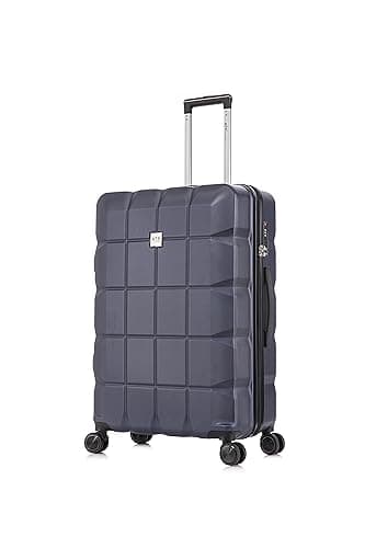 ATX Luggage Suitcase Large Hardshell 4 Dual Spinner Wheels Super Lightweight ABS Hold Check in with Built-in TSA Lock (Morrocan Blue, 110 Liter)