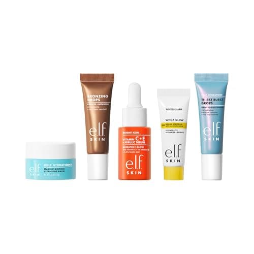 e.l.f. SKIN Best & Obsessed Skincare Kit, Travel-Size Makeup Remover, Sunscreen & Brightening Serums For Glowy Skin, Vegan & Cruelty-Free — view 6
