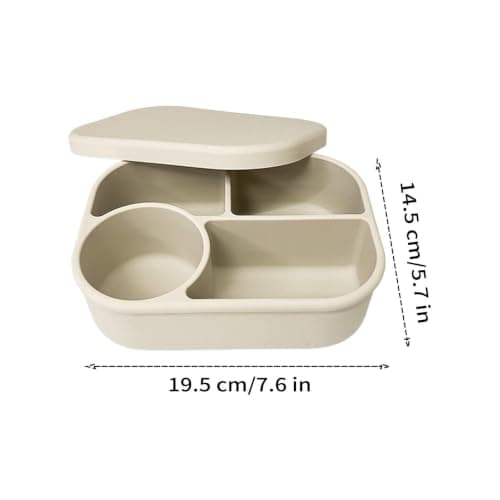 FANGZ Silicone Lunch Box for Kids 750ml 4-Compartment Leakproof Divider — view 6