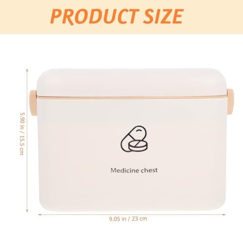 Double-layer First Aid Box Portable Medicine Storage Box with Handle — view 3