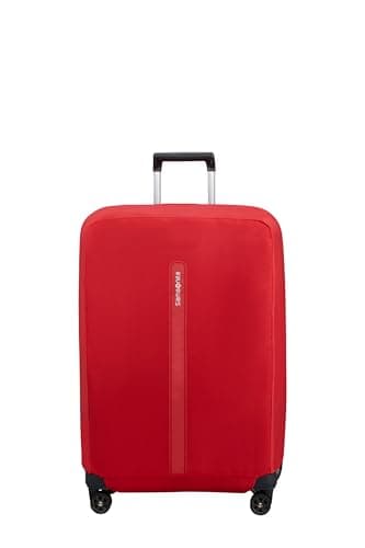 Samsonite TA Revolution - Foldable protective cover for size L suitcases, suitcase cover suitable for 75–79 cm, travel suitcase protection, with reflective detail, Red — view 2