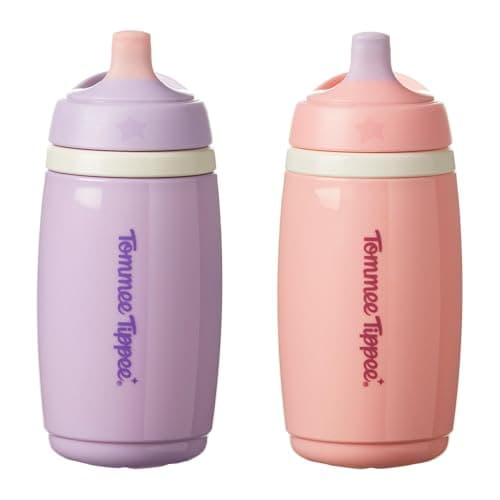Tommee Tippee Insulated Active Spout Cup 12m+, 266ml, Pink and Purple