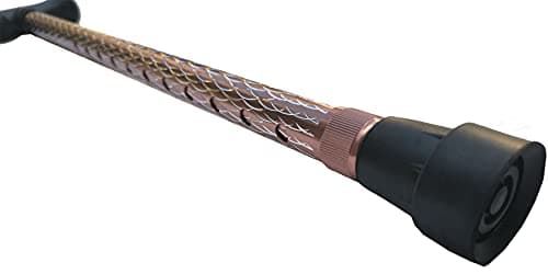 Luxury Ladies Engraved Etched Adjustable Walking Stick Cane with Soft Grip Gel Ergonomic Handle for Women - 25.5” – 35.5” (Engraved Rose Gold) — view 4