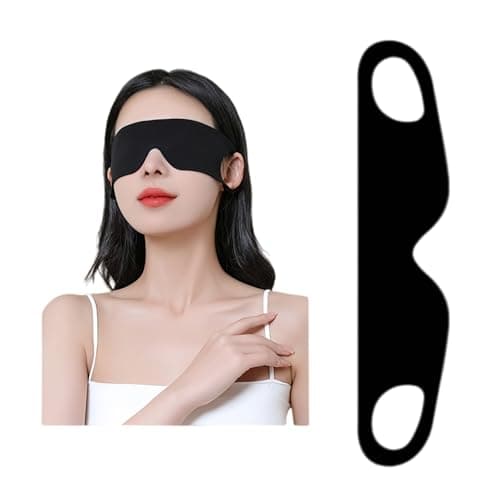 LVNEHAL Sleep Mask, Ultra-Light, Breathable, Zero Pressure, Blockout, Soft,