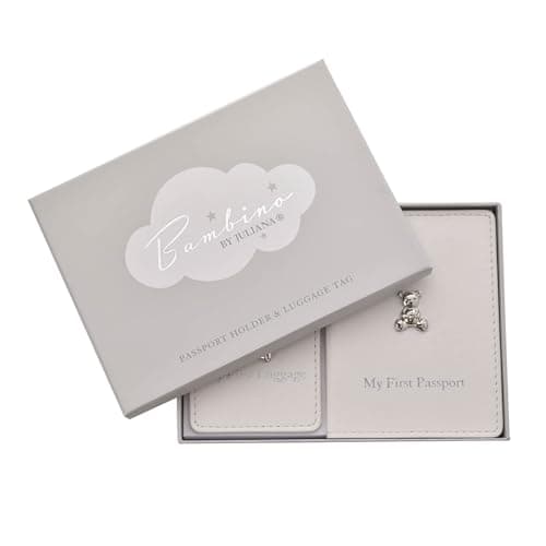 Home Inspirations Bambino My First Passport Holder and Luggage Tag Boxed Set White — view 2