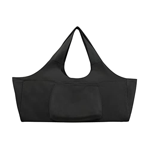 Extra Large Yoga Mat Bag Portable Carriers Bag with Big Open Pocket & Inner Zipper Pocket Women Men Large Capacity Tote Bag for Pilates Yoga Gym Sports Quality Canvas Yoga Bag Stores Mat/Accessories — view 2
