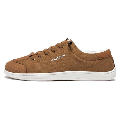 HOBIBEAR Unisex Wide Trainers for Men Women Outdoor Trail Running Minimalist Walking Shoes Lightweight and Breathable Brown — view 2