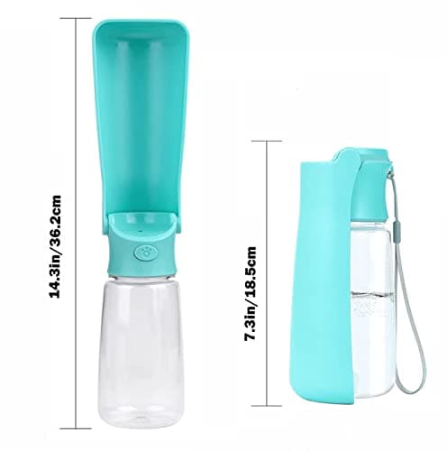 Emwel Foldable Dog Water Bottles - 550ml Water Feeder Leak Proof Portable Puppy Water Dispenser with Drinking Feeder for Pets Outdoor Walking, Hiking, Travel — view 3