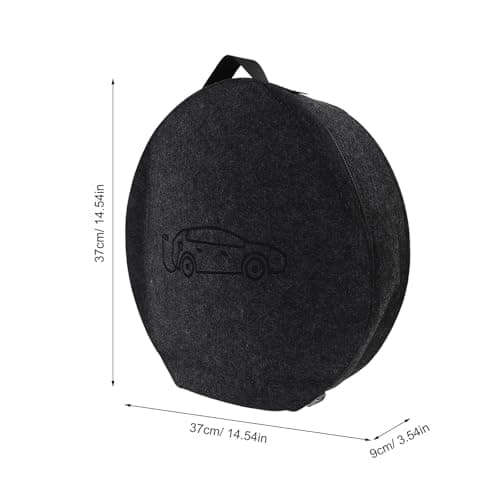 DEARMAMY Portable Ev Charging Cable Storage Bag with Felt Material, Wide Opening Design and Thoughtful Compartments for Travel and Garage Use, Safeguarding against Wear and Impacts — view 2