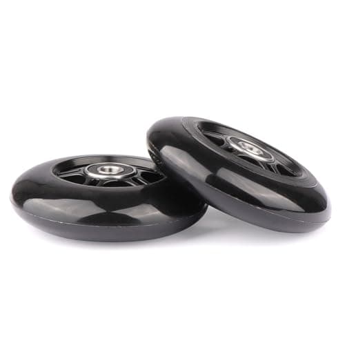 WHEELGOO 2-Pack PU Luggage Suitcase Replacement Wheels Repair Kit w/ABEC-7 Bearings and 6mm Axles for Trolley Carry-on Roller Travel Bag (85 * 24mm) — view 5
