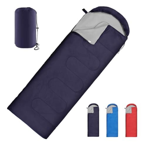Sleeping Bag for Adults & Kids, Lightweight 3-Season Storage Bag (0.95kg)